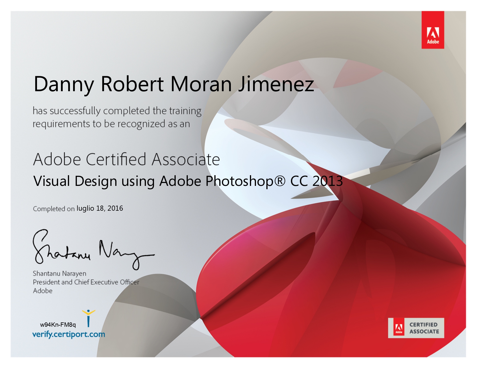 profesional certificado adobe